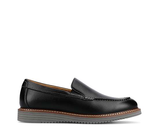 Vance Co Oneal Mens Moc Closed Toe Loafers, 9 1/2 Wide, Black