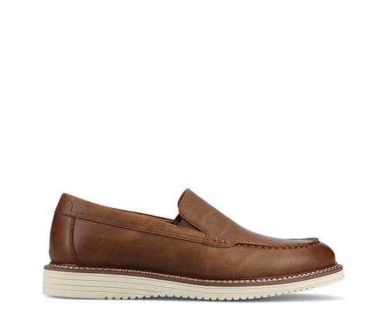 Vance Co Oneal Mens Moc Closed Toe Loafers, 11 Wide, Brown