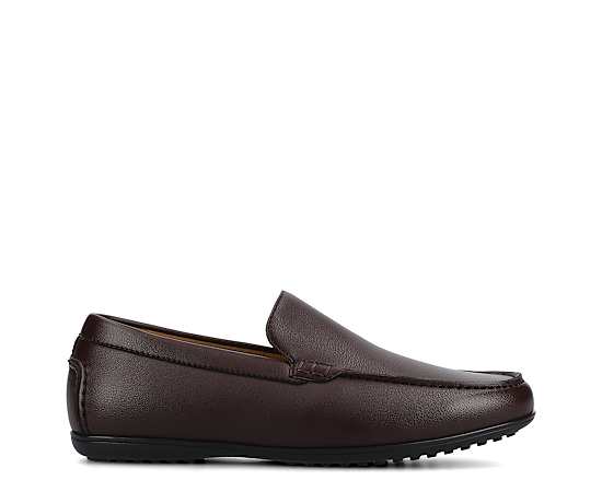 Vance Co Sergio Mens Moc Closed Toe Loafers, 9 Medium, Red