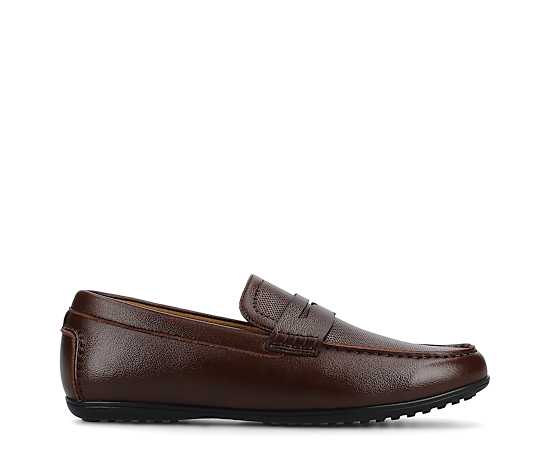 Vance Co. Men's Yates Comfort Driving Penny Loafers - Mahogany