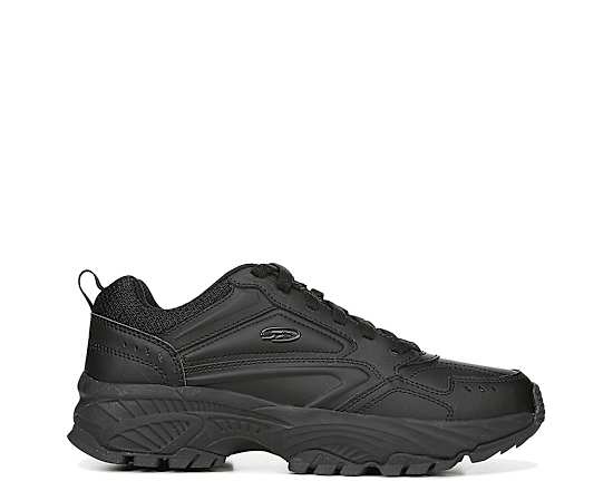 Dr. Scholl's Men's Sebastian Walking Shoes Black Leather DRSCH 11.0 W