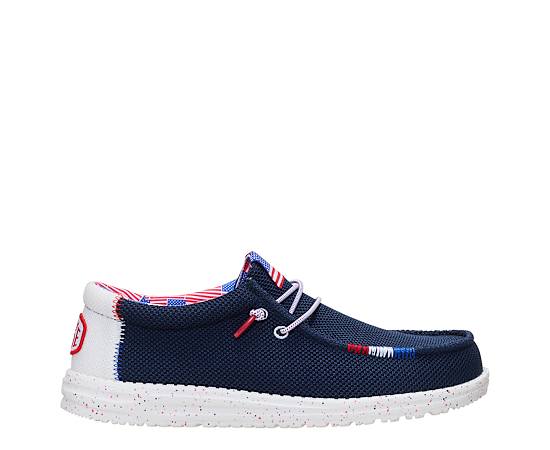 HEYDUDE-MENS WALLY AMERICANA SLIP ON SNEAKER