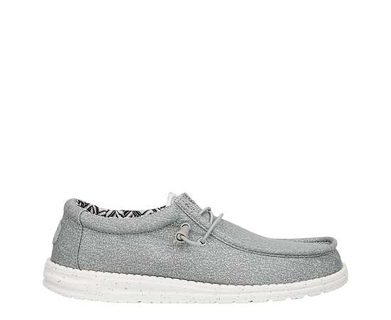 HEYDUDE-MENS WALLY STRETCH CANVAS SLIP ON SNEAKER