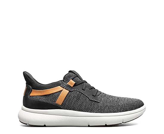 Florsheim Men's Fleet Knit Elastic Lace Sneaker Black Multi - Size: 12 D-Width