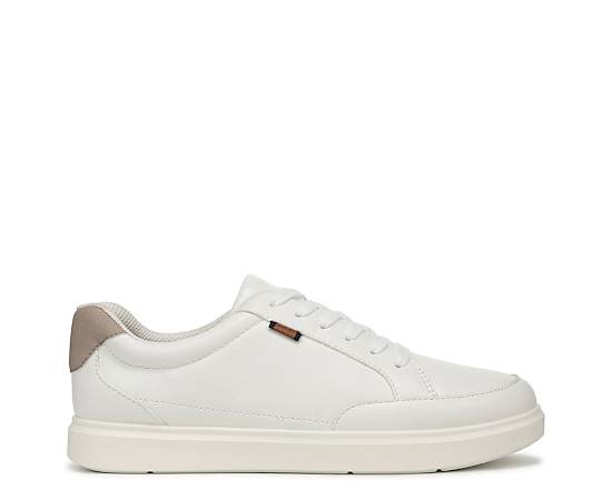 Dr. Scholl's Men's City Cloud Lace Up Sneaker Shoes White Faux Leather DRSCH 14.0 W