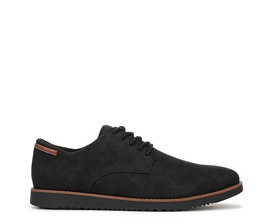 Vionic Dr. Scholl's Men's Sync Flex Oxford Shoes - Black Faux Leather
