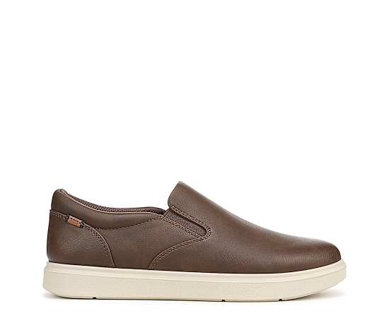 Dr. Scholl's Men's City Cloud Slip On Shoes Dark Brown Faux Leather DRSCH 15.0 W
