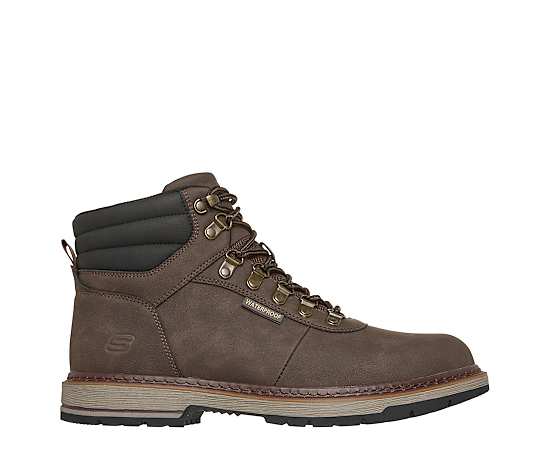 SKECHERS-MENS CORADO-JAXX LACE-UP BOOT