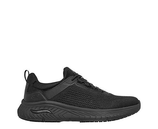 SKECHERS-MENS ARCH FIT CROSSER SLIP RESISTANT WORK SHOE