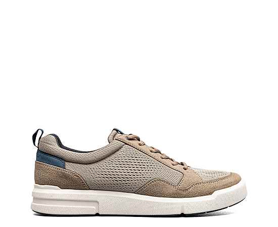Nunn Bush Rally Mesh Sneaker Mens Moc Closed Toe Oxford Shoes, 11 Medium, Beige