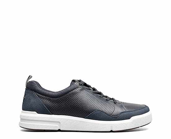 Nunn Bush Men's Kore City Rally Moc Toe Lace-To-Toe Sneakers Navy Multi - Size: 8 1/2 D-Width