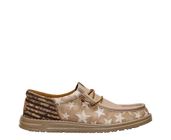 HEYDUDE-MENS WALLY AMERICANA SLIP ON SNEAKER