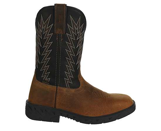 JUSTIN-MENS TASKMAKER SLIP RESISTANT WP WESTERN BOOT