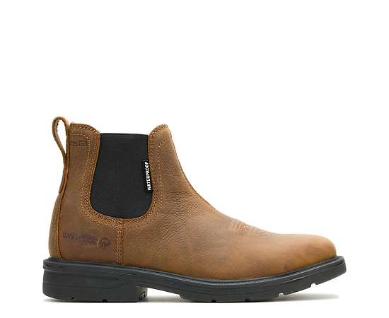 WOLVERINE-MENS RANCHER LEVEL CHELSEA STEEL TOE WORK BOOT