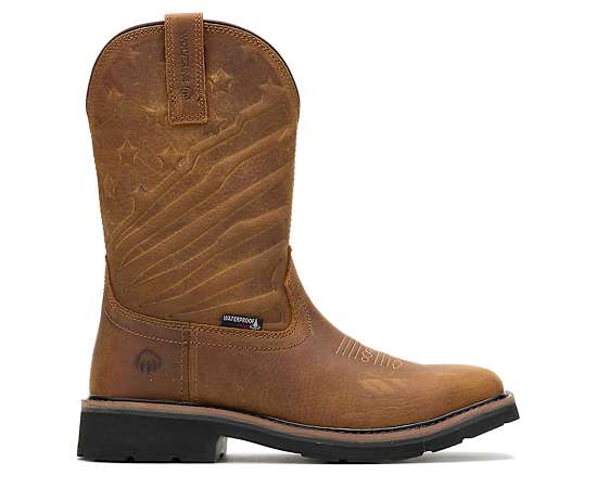 WOLVERINE-MENS X JORDAN DAVIS RANCHER FLAG LX WELLINGTON WORK