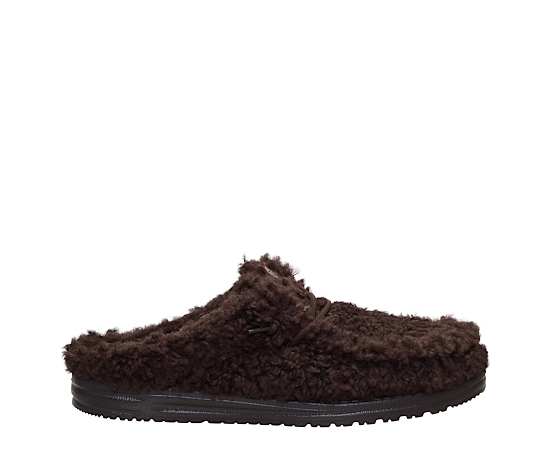 Hey Dude Men's Wally Slipper, Size 7, Mole Brown