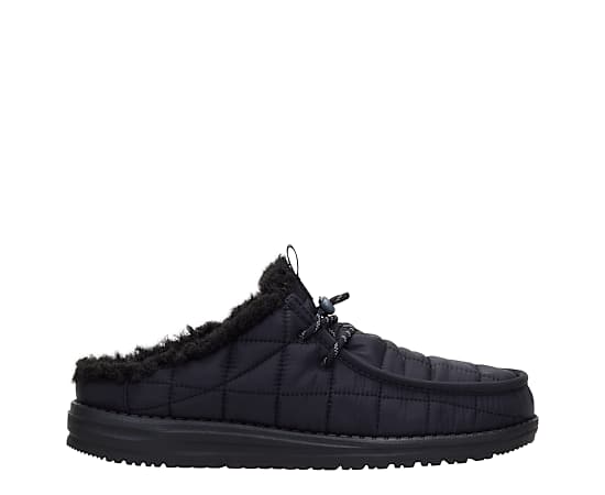HEYDUDE | Men's Casual | Wally Slip Camp Nylon - Black/Wood Thrush | Size 14
