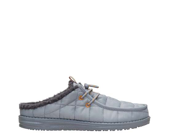 Hey Dude Men's Wally Slip Camp Nylon Shoes, Size 7, Monument Grey