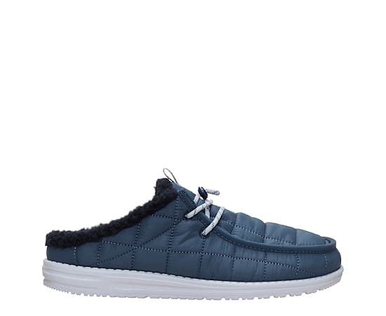 HEYDUDE | Men's Casual | Wally Slip Camp Nylon - Dark Slate/Micro Chip | Size 15