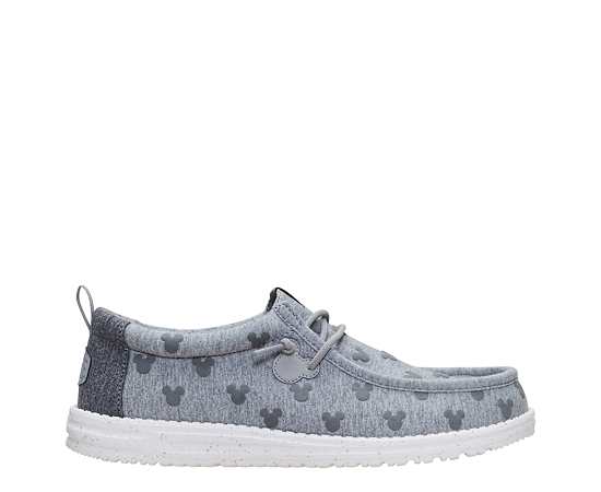 HEYDUDE-MENS WALLY MICKEY JERSEY SLIP ON SNEAKER