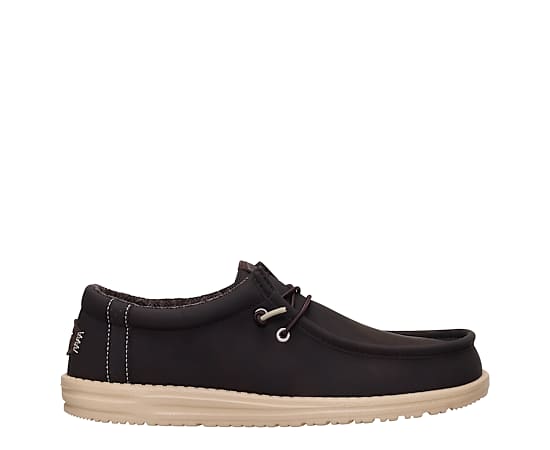 HEYDUDE | Men's Casual | Wally Classic - Black/Charcoal | Size 14