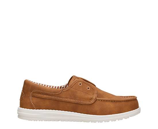 HEYDUDE | Men's Casual | Wally Cru Classic - Argan Oil/Egret | Size 11