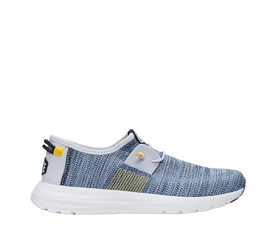 Hey Dude Men's Sirocco Stretch Sox Shoes, Size 8, Blue