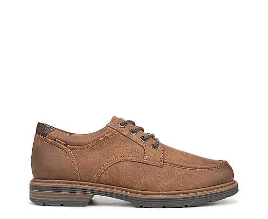 Dr. Scholl's Men's Ashton Casual Lace Up Oxfords - Tan Faux Leather
