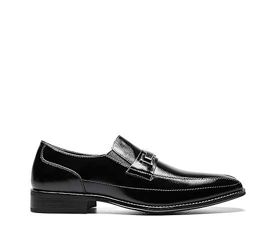 Stacy Adams Shoes Wakefield Bike Toe Bit Slip On Black Size 14