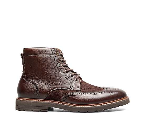 FLORSHEIM-MENS REDFORD WINGTIP LACE-UP BOOT
