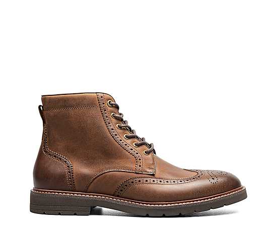 FLORSHEIM-MENS REDFORD WINGTIP LACE-UP BOOT