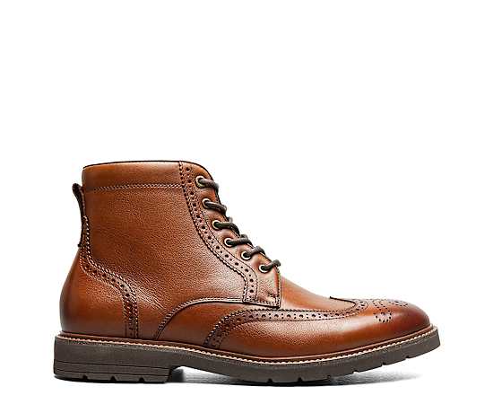 FLORSHEIM-MENS REDFORD WINGTIP LACE-UP BOOT