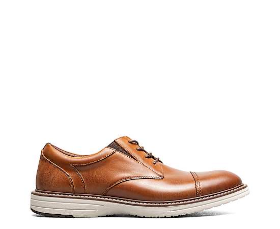 Nunn Bush Men's Griff Leather Cap-Toe Oxford - Cognac Multi