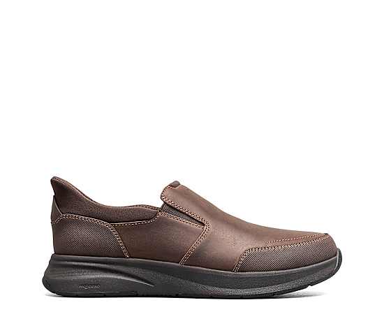 Nunn Bush Men's KORE Taz EZ Hands Free Moc Toe Slip-Ons Brown - Size: 9 D-Width