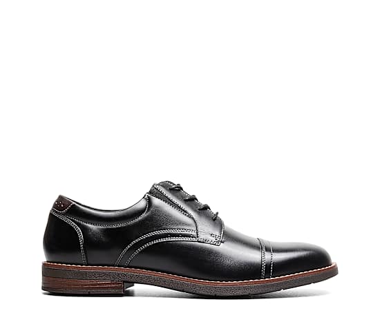 Nunn Bush Fitz Flex Cap Toe Oxford Mens Cap Oxford Shoes, 10 1/2 Medium, Black