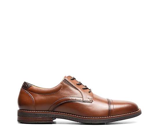 Nunn Bush Shoes Fitz Flex Cap Toe Oxford Cognac Size 14