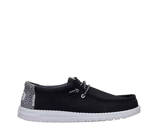 HEYDUDE | Men's Casual | Wally Heathered Knit - Black/Multi | Size 13