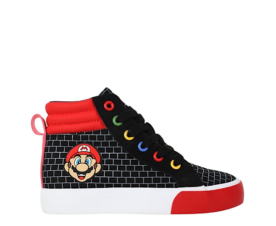 BOYS LITTLE-BIG KID MARIO AND LUIGI HIGH TOP SNEAKER