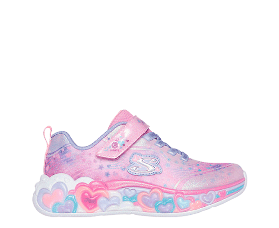 GIRLS LITTLE KID ETERNAL HEART LIGHTS LIGHT UP SNEAKER