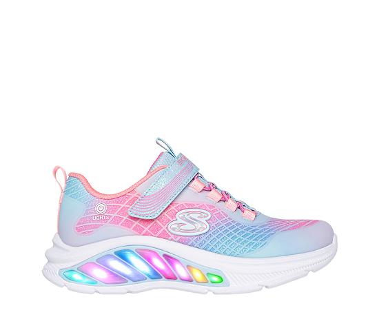 GIRLS LITTLE KID RAINBOW CRUISERS LIGHT UP SNEAKER
