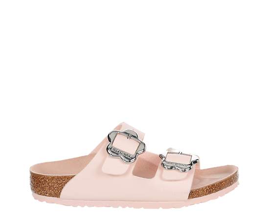 GIRLS LITTLE KID ARIZONA FLOWER BUCKLE FOOTBED SANDAL