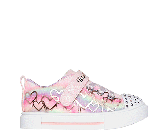GIRLS TODDLER TWINKLE SPARKS-OMBRE LOVE LIGHTED SNEAKER
