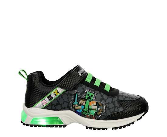 BOYS LITTLE KID MINECRAFT LIGHT UP SNEAKER