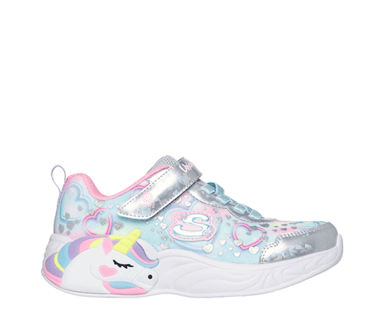 GIRLS LITTLE KID UNICORN DREAMS LIGHT UP SNEAKER