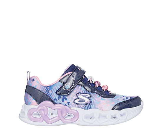 GIRLS LITTLE KID HEART LIGHTS LIGHT UP SNEAKER