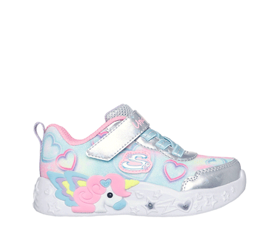 GIRLS TODDLER UNICORN CHARMER LIGHT UP SNEAKER