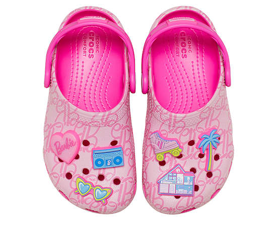 GIRLS TODDLER MATTEL PINK BARBIE CLASSIC CLOG