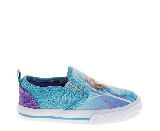 DISNEY-GIRLS TODDLER FROZEN SLIP ON CANVAS SNEAKER