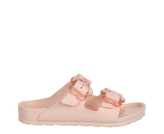 GIRLS TODDLER ARIZONA FLOWER BUCKLE FOOTBED SANDAL