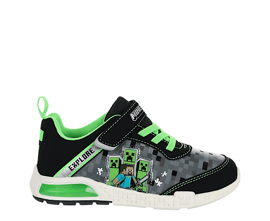 BOYS LITTLE KID MINECRAFT LIGHT UP SNEAKER